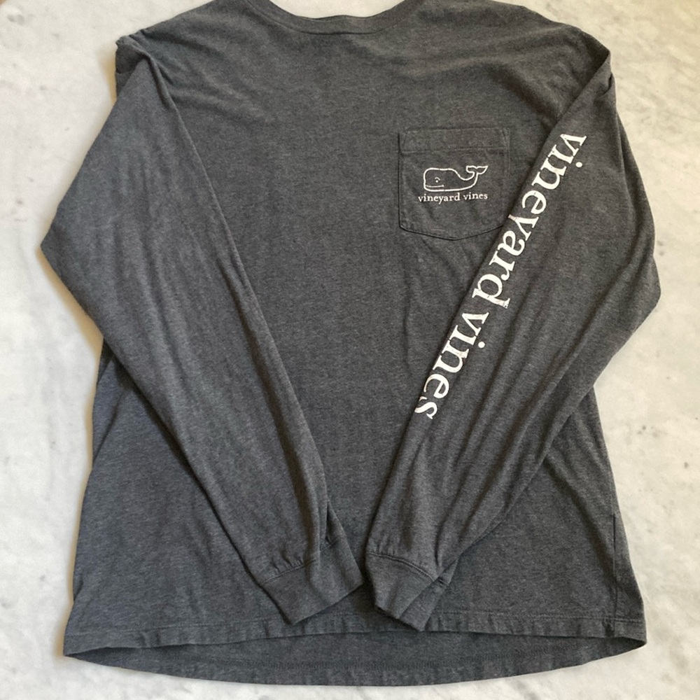 Vineyard Vines Men's Gray Long Sleeve Shirt